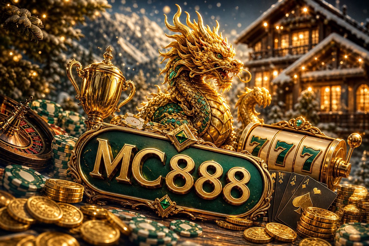 Tampilan permainan Mahjong Ways MC888 dengan simbol mahjong dan hadiah